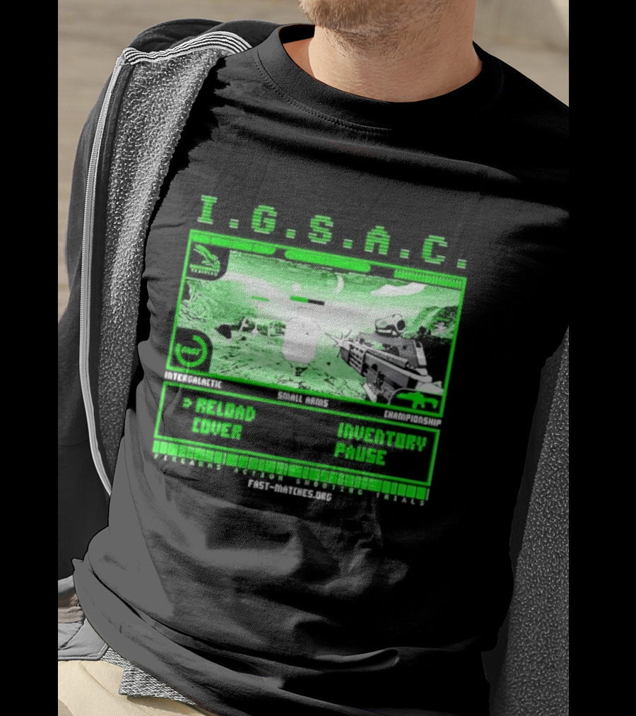 I.G.S.A.C Reload Cover Inventory Pause Gaming Interface Display T-Shirt