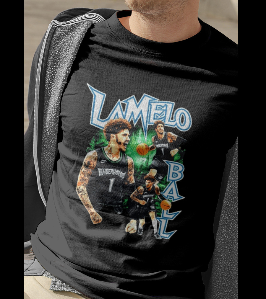LaMelo Ball Timberwolves NBA Basketball Player Highlights T-Shirt