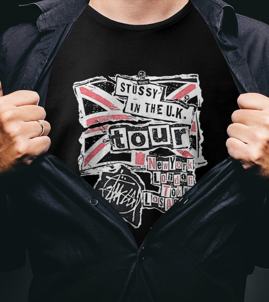 Stussy In The U.K. Tour New York London Tokyo Los Angeles T-Shirt