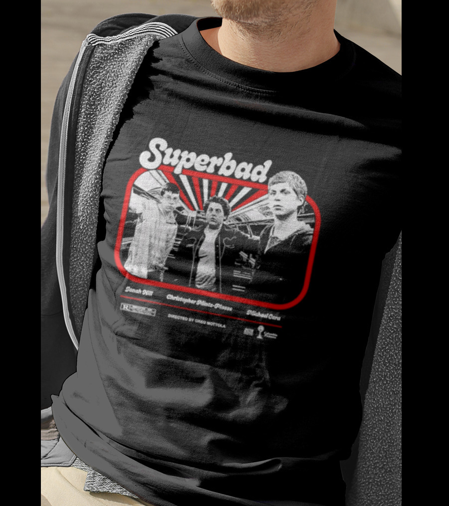 Superbad Movie Jonah Hill Christopher Mintz Plasse Michael Cera T-Shirt