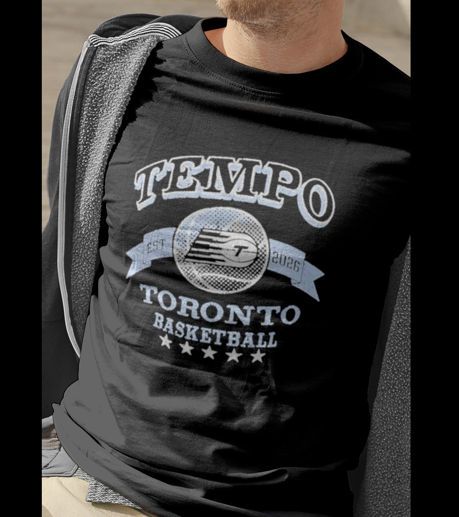 Tempo Toronto Basketball 2026 Est Stars T-Shirt
