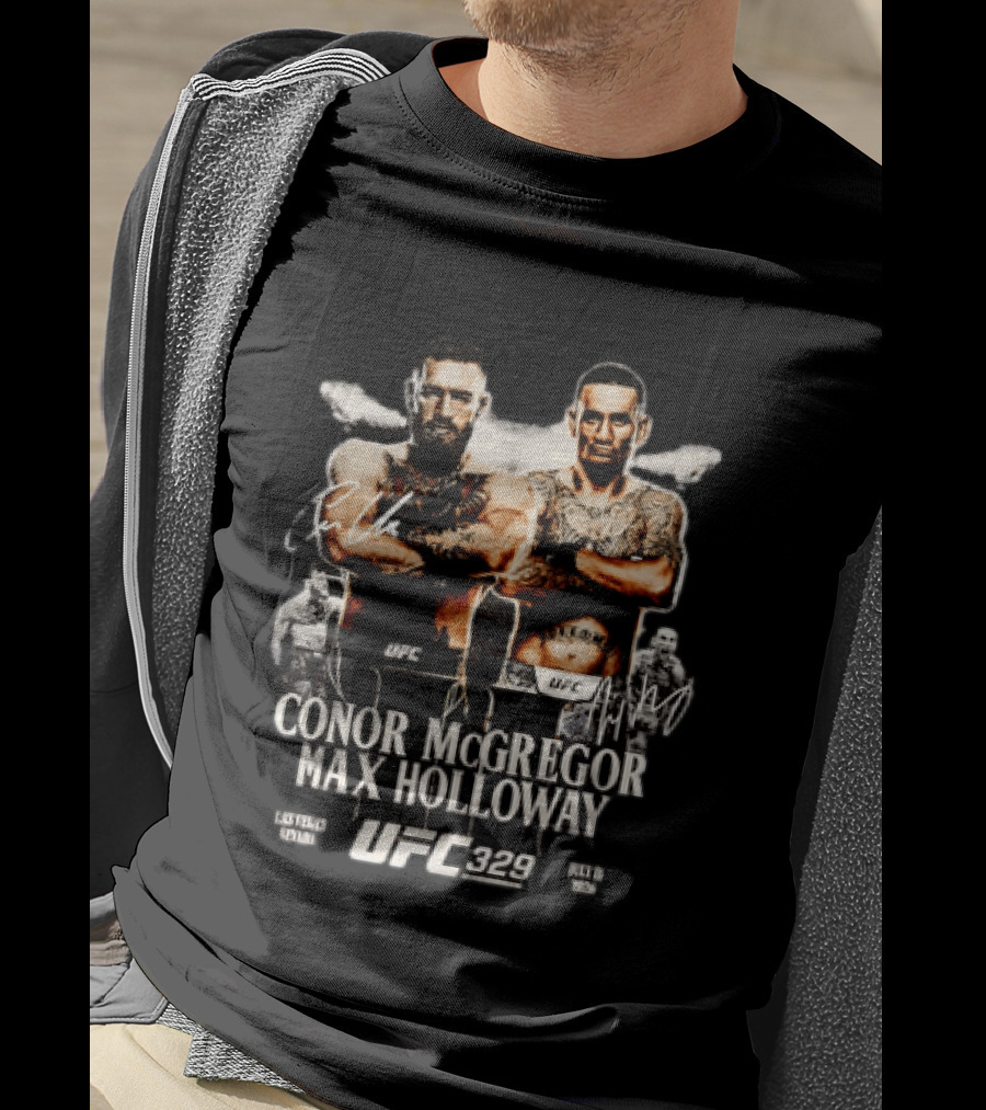 UFC 329 Conor McGregor Max Holloway 2 Matchup T-Shirt