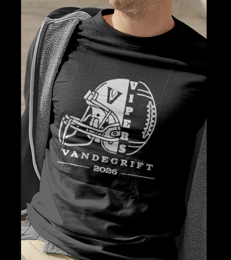 Vandegrift Vipers Football Helmet 2026 T-Shirt