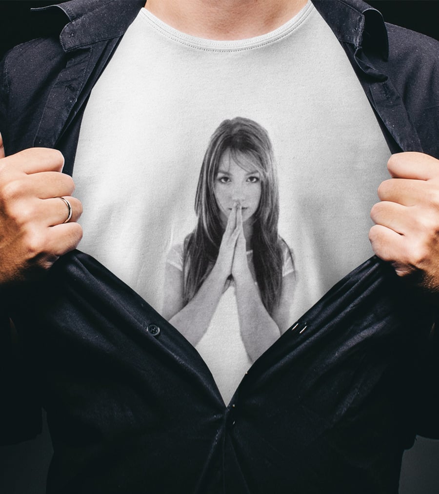 Britney Spears Baby One More Time Iconic Prayer Pose T-Shirt