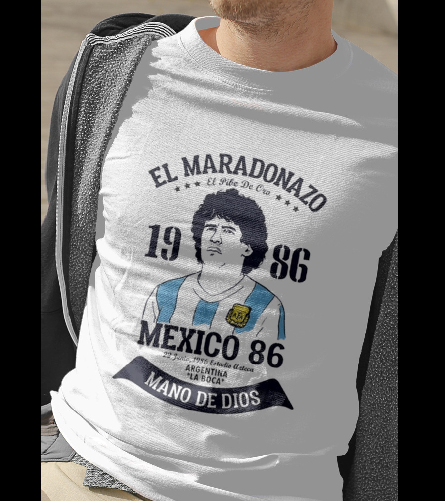 El Maradonazo El Pibe De Oro 1986 Argentina Mano De Dios Mexico 86 T-Shirt