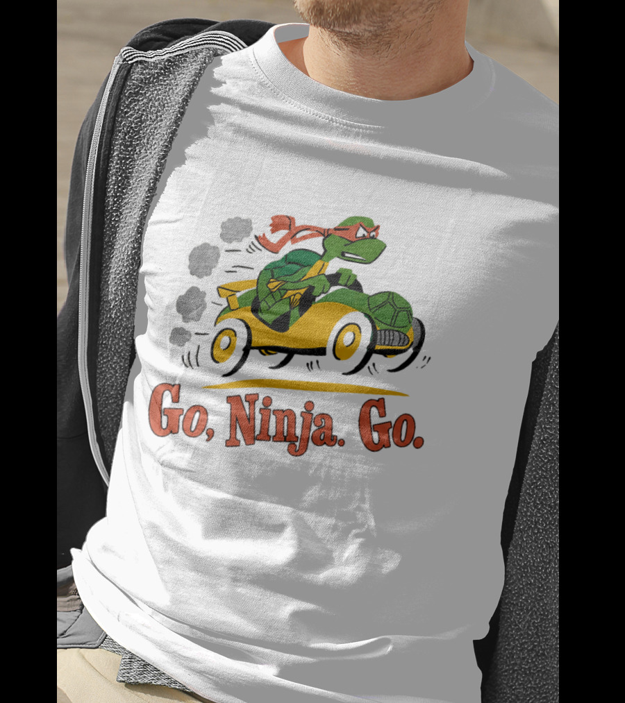 Ninja Turtle Racing In Classic Go Kart T-Shirt