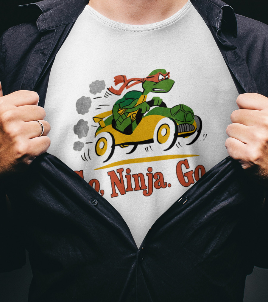 Ninja Turtle Racing In Classic Go Kart T-Shirt