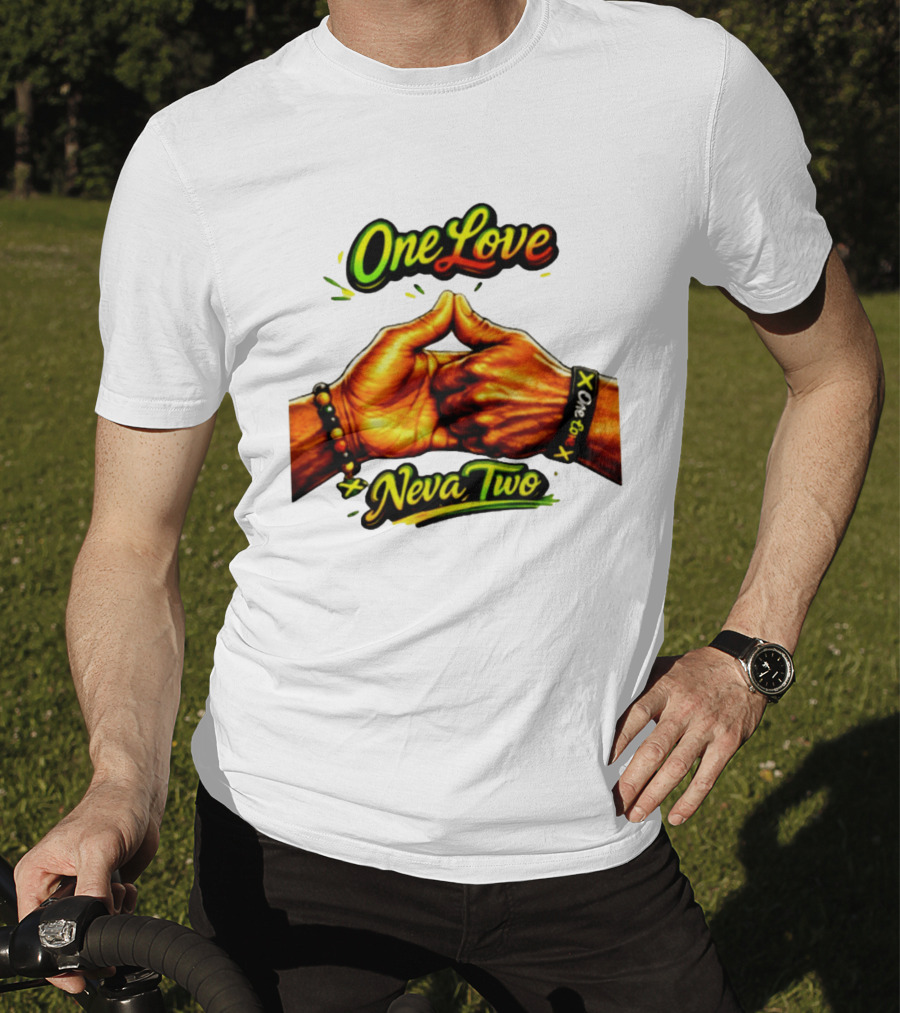 One Love Neva Two Jamaican Unity Gesture T-Shirt