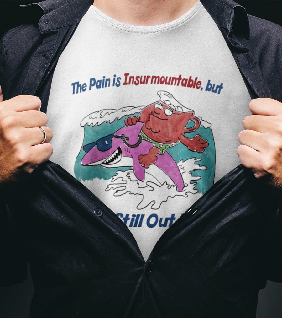 Peter Griffin Kool Aid Man Surfing Shark We Still Out Here T-Shirt