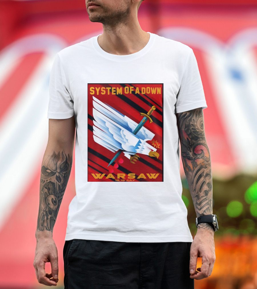System Of A Down Warsaw Poland 2026 PGE Narodowy 18 19 July Exclusive Venue T-Shirt