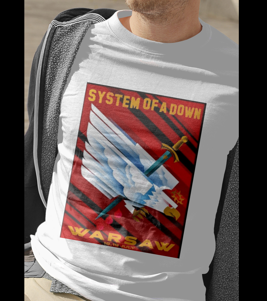 System Of A Down Warsaw Poland 2026 PGE Narodowy 18 19 July Exclusive Venue T-Shirt