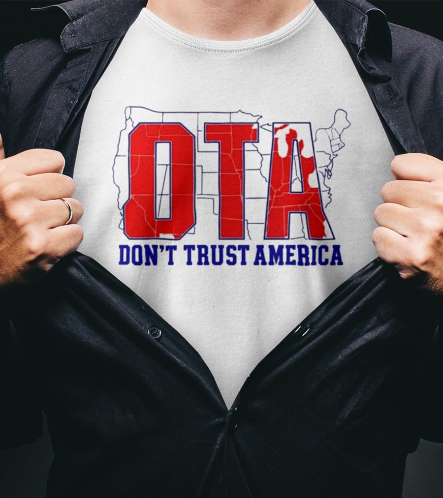 OTA Don't Trust America Map T-Shirt