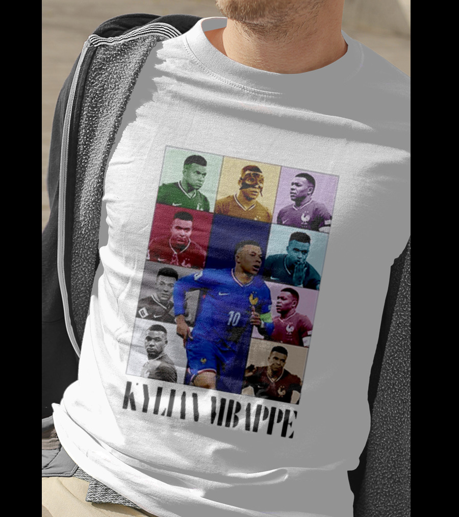 Kylian Mbappé France Football The Eras Tour Collage T-Shirt