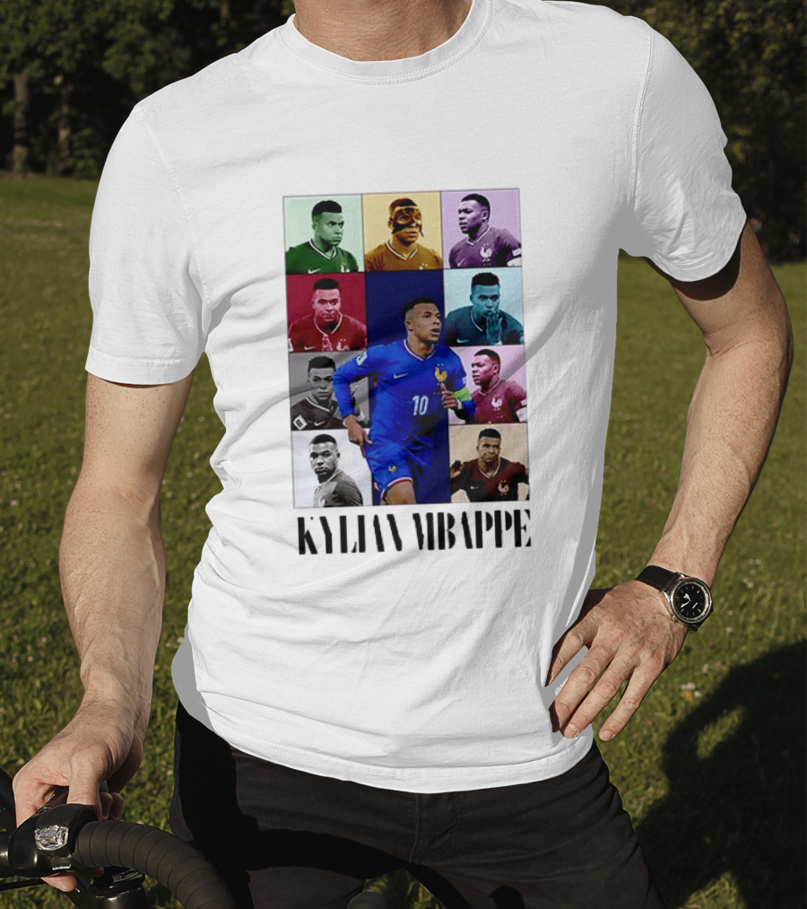 Kylian Mbappé France Football The Eras Tour Collage T-Shirt
