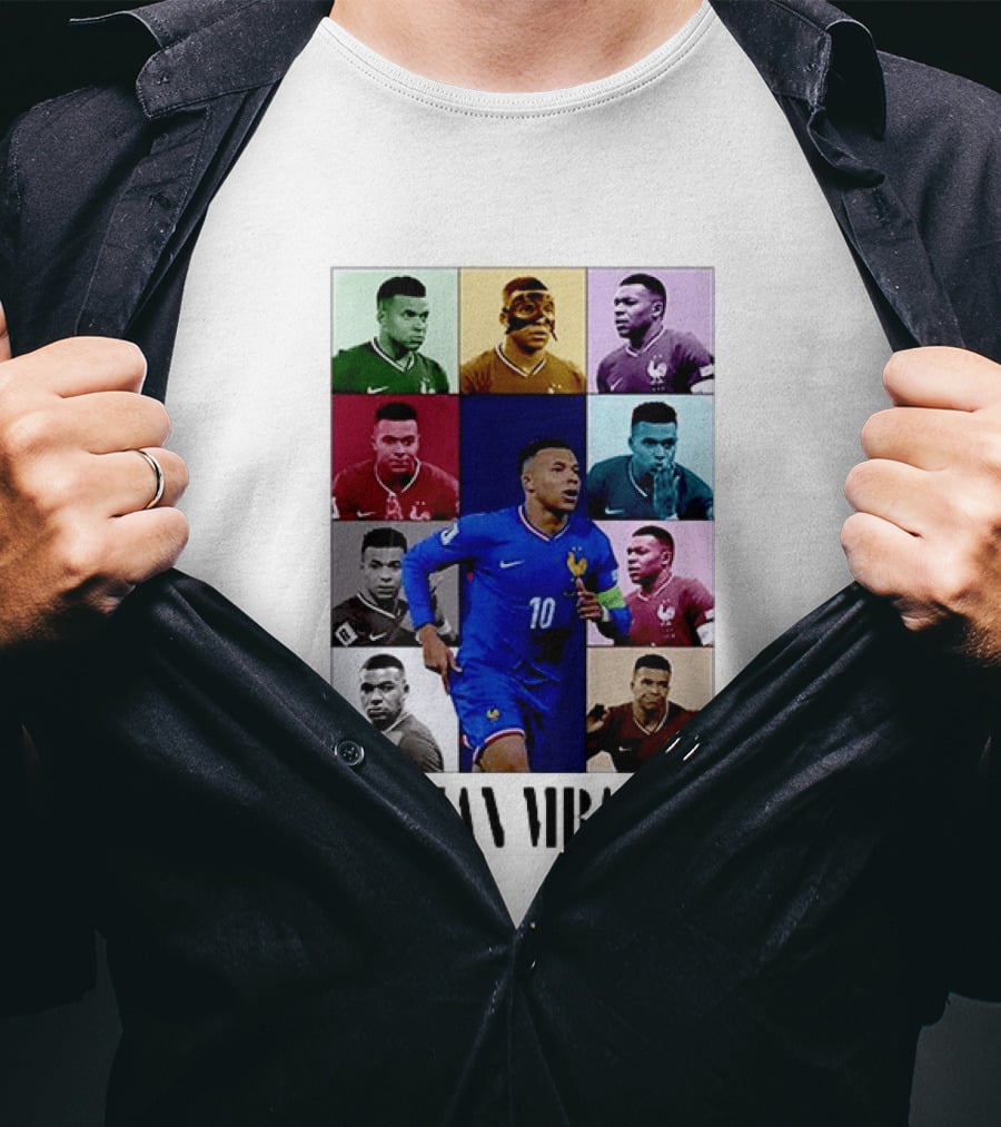 Kylian Mbappé France Football The Eras Tour Collage T-Shirt