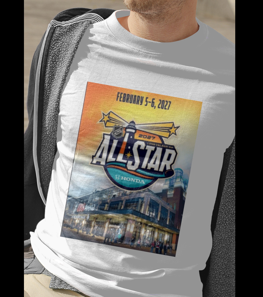 NHL All Star 2027 Honda February 5 6 UBS Arena Long Island NY T-Shirt