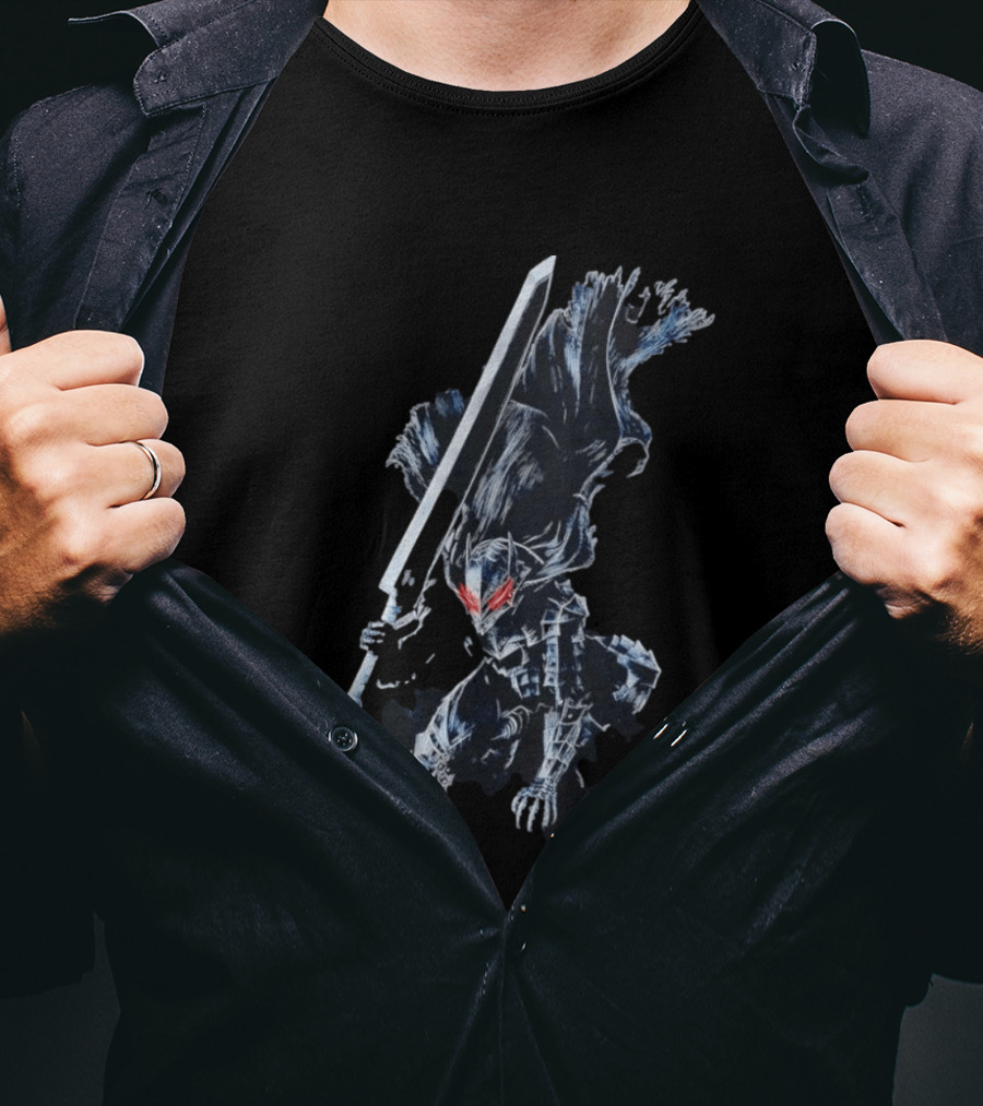 Berserk Guts Berserker Armor Dragonslayer Sword Action Pose T-Shirt