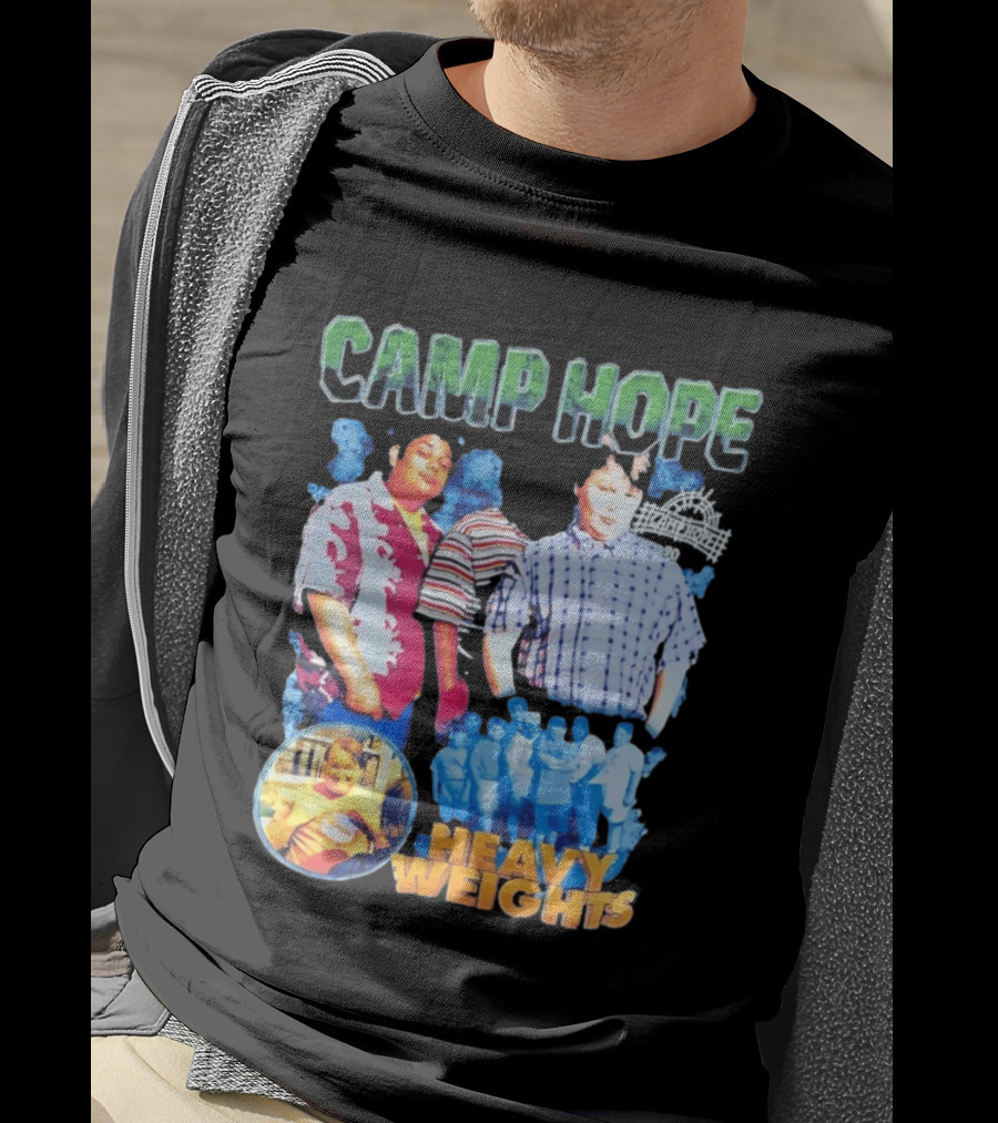 Camp Hope 90 Heavy Weights Featuring Characters From Cult T-Shirt