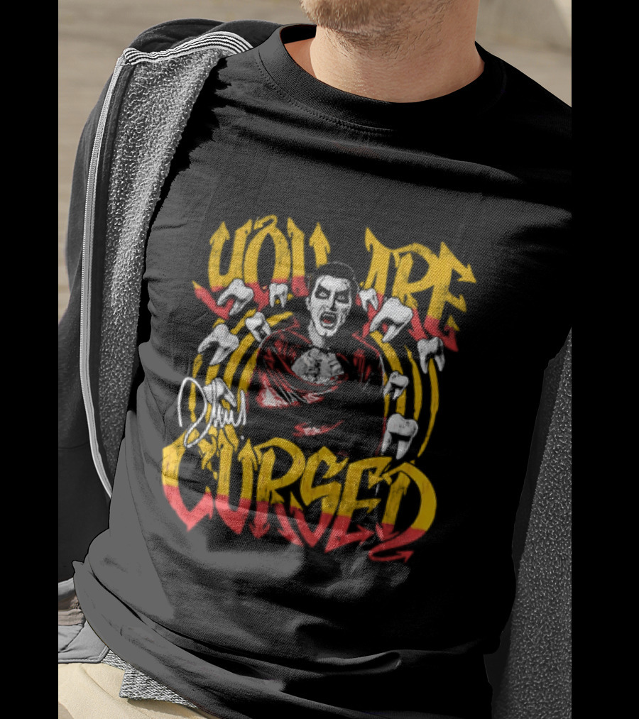 Danhausen You Are Cursed Vintage Graffiti Teeth T-Shirt