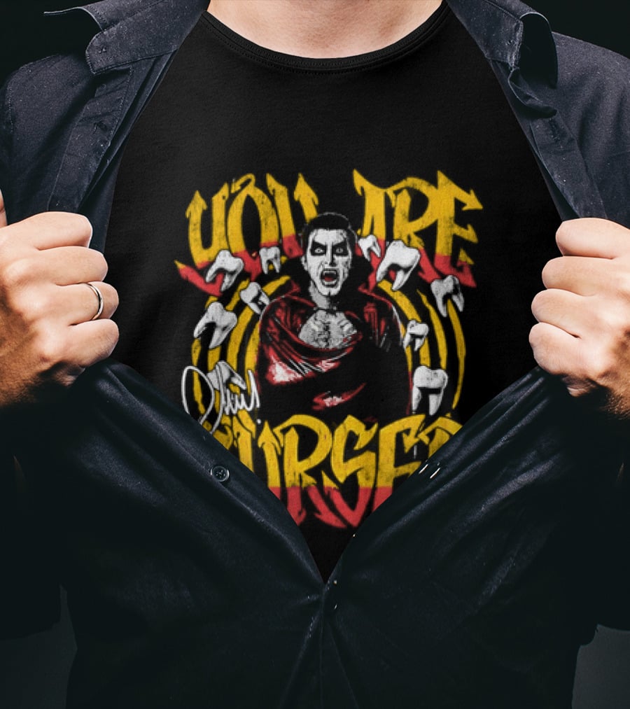 Danhausen You Are Cursed Vintage Graffiti Teeth T-Shirt