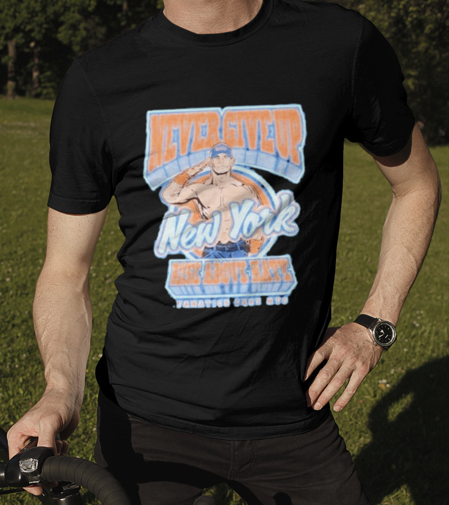 Never Give Up New York Rise Above Hate Fanatics Fest NYC T-Shirt