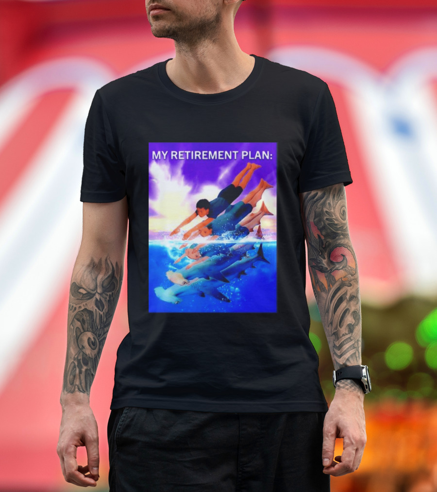 My Retirement Plan Hammerhead Shark Swimming Diving Adventure T-Shirt