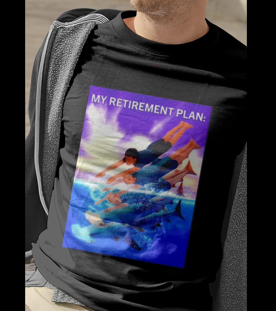 My Retirement Plan Hammerhead Shark Swimming Diving Adventure T-Shirt