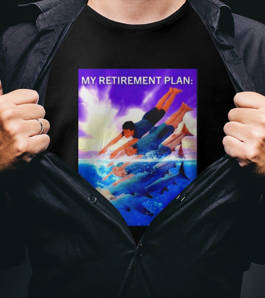 My Retirement Plan Hammerhead Shark Swimming Diving Adventure T-Shirt