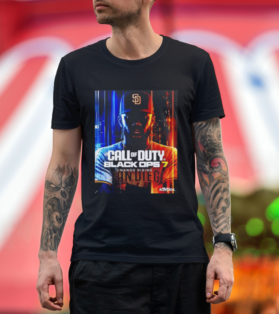 Call Of Duty Black Ops 7 Nando Rising San Diego SD Cap T-Shirt
