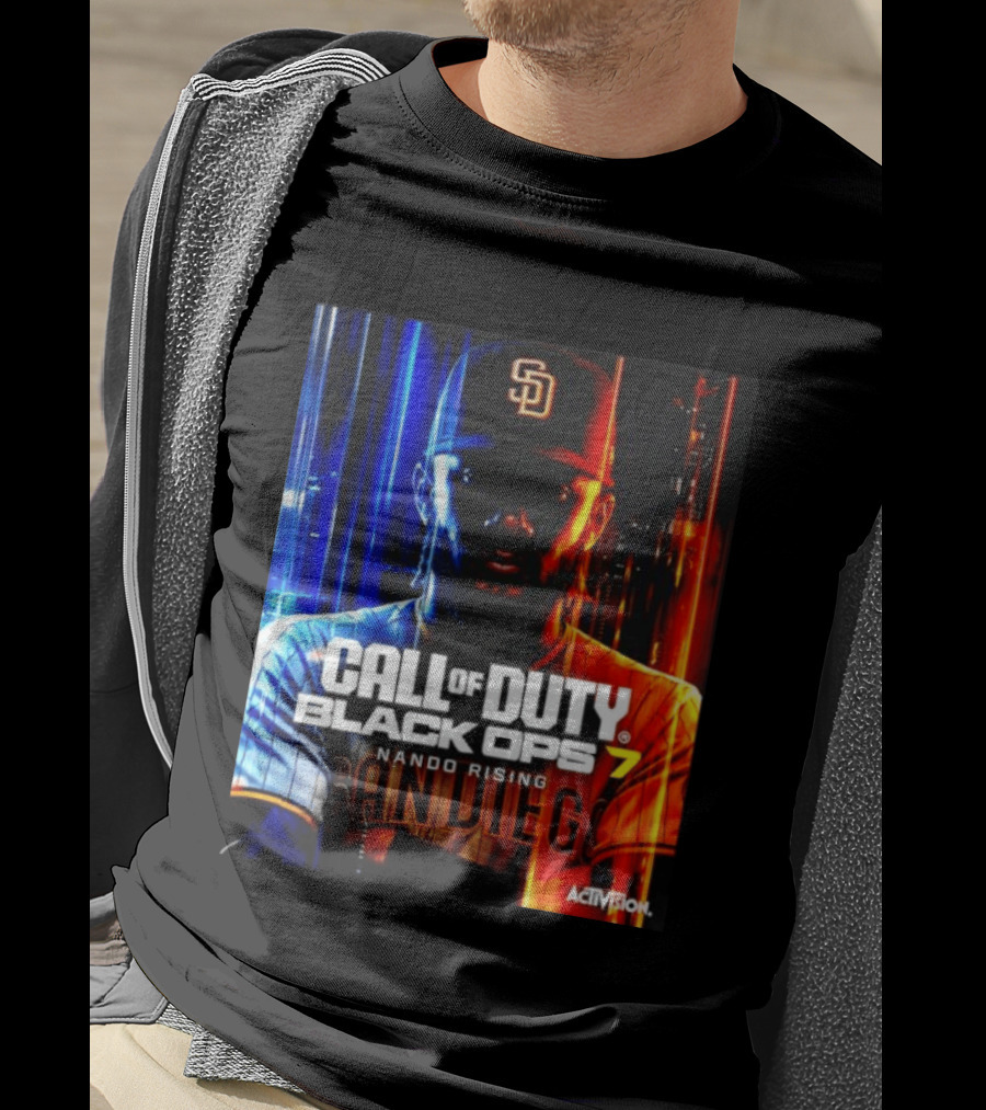 Call Of Duty Black Ops 7 Nando Rising San Diego SD Cap T-Shirt