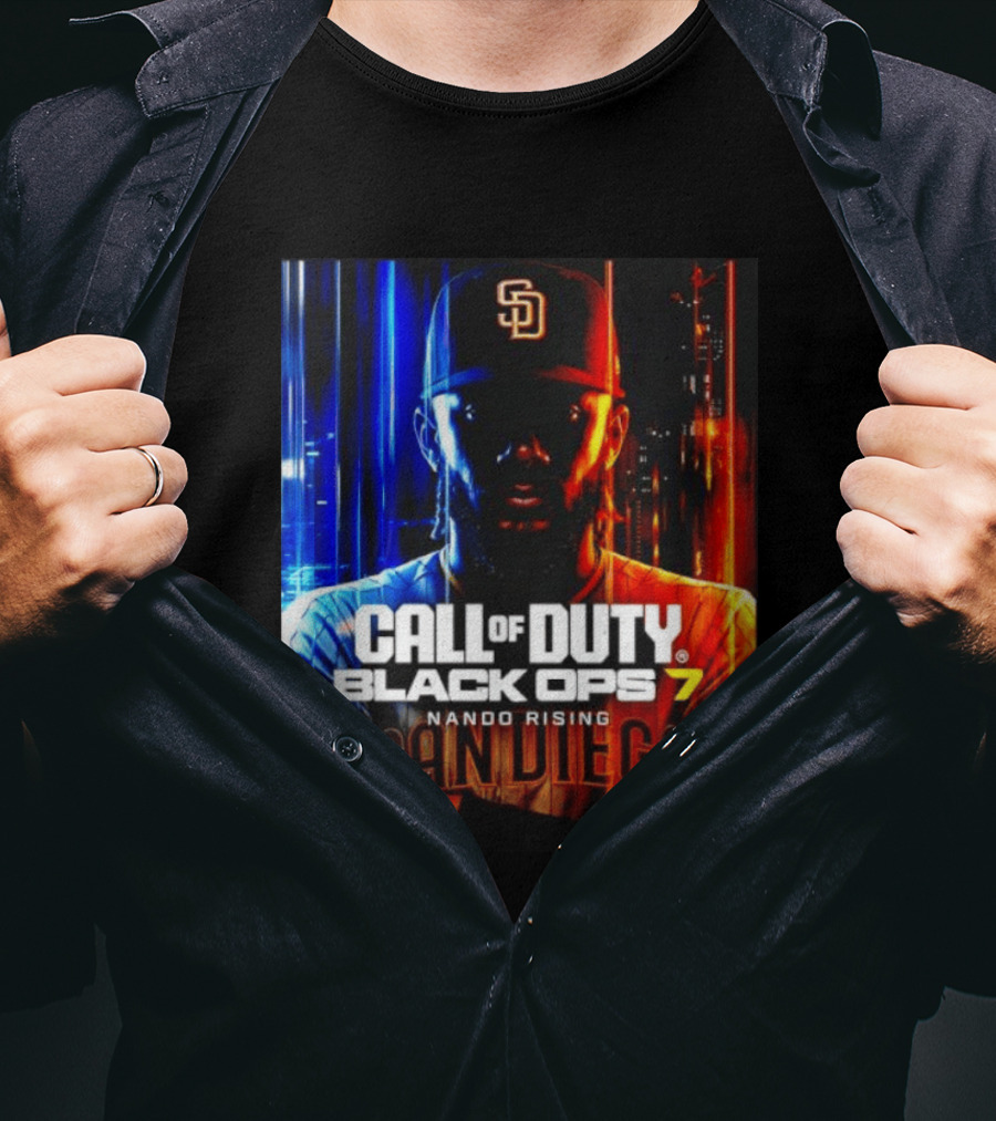 Call Of Duty Black Ops 7 Nando Rising San Diego SD Cap T-Shirt