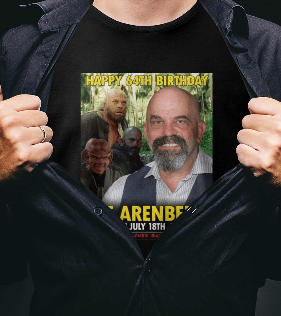 Happy 64th Birthday Lee Arenberg Born July 18th 1962 Disney Dave T-Shirt