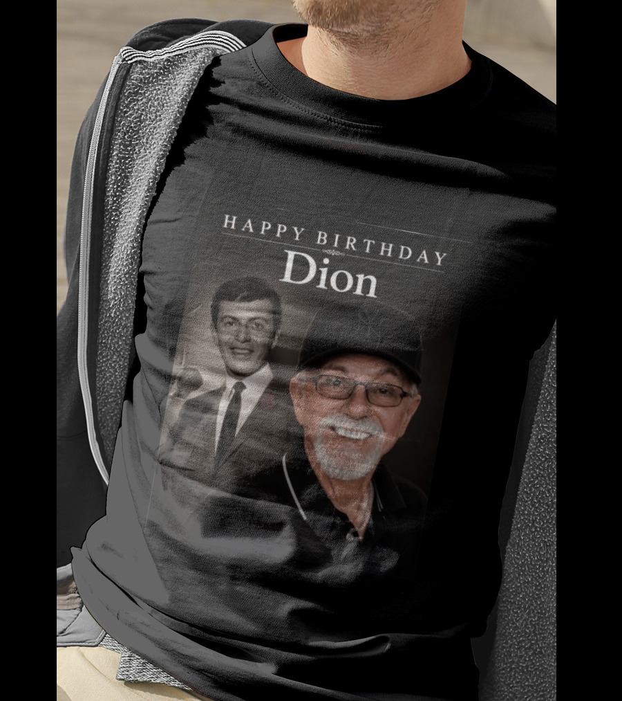 Happy Birthday Dion Iconic Celebration With Smiling T-Shirt