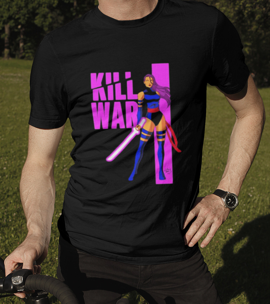 Psylocke Marvel Comics Kill War Pink T-Shirt