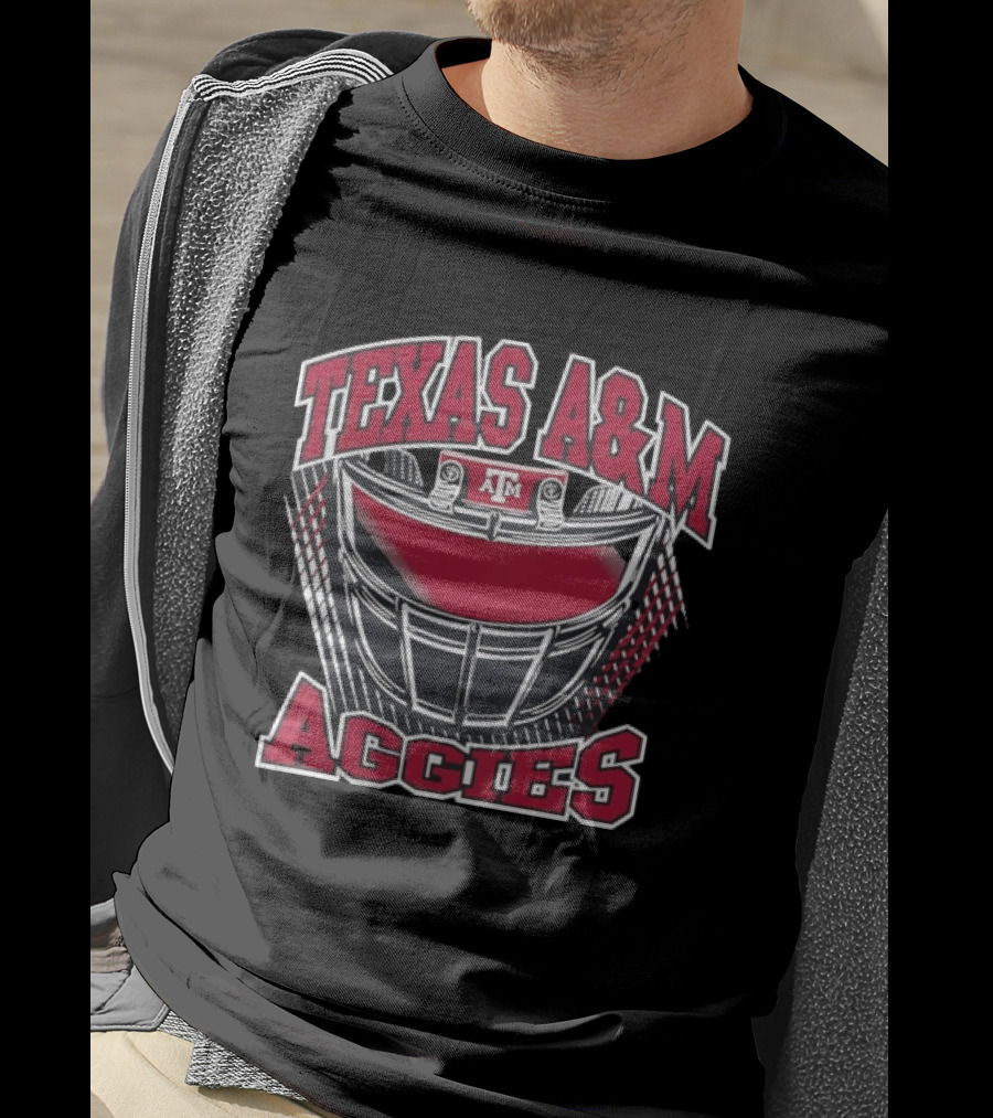 Texas A&M Aggies Football Helmet Varsity Spirit T-Shirt