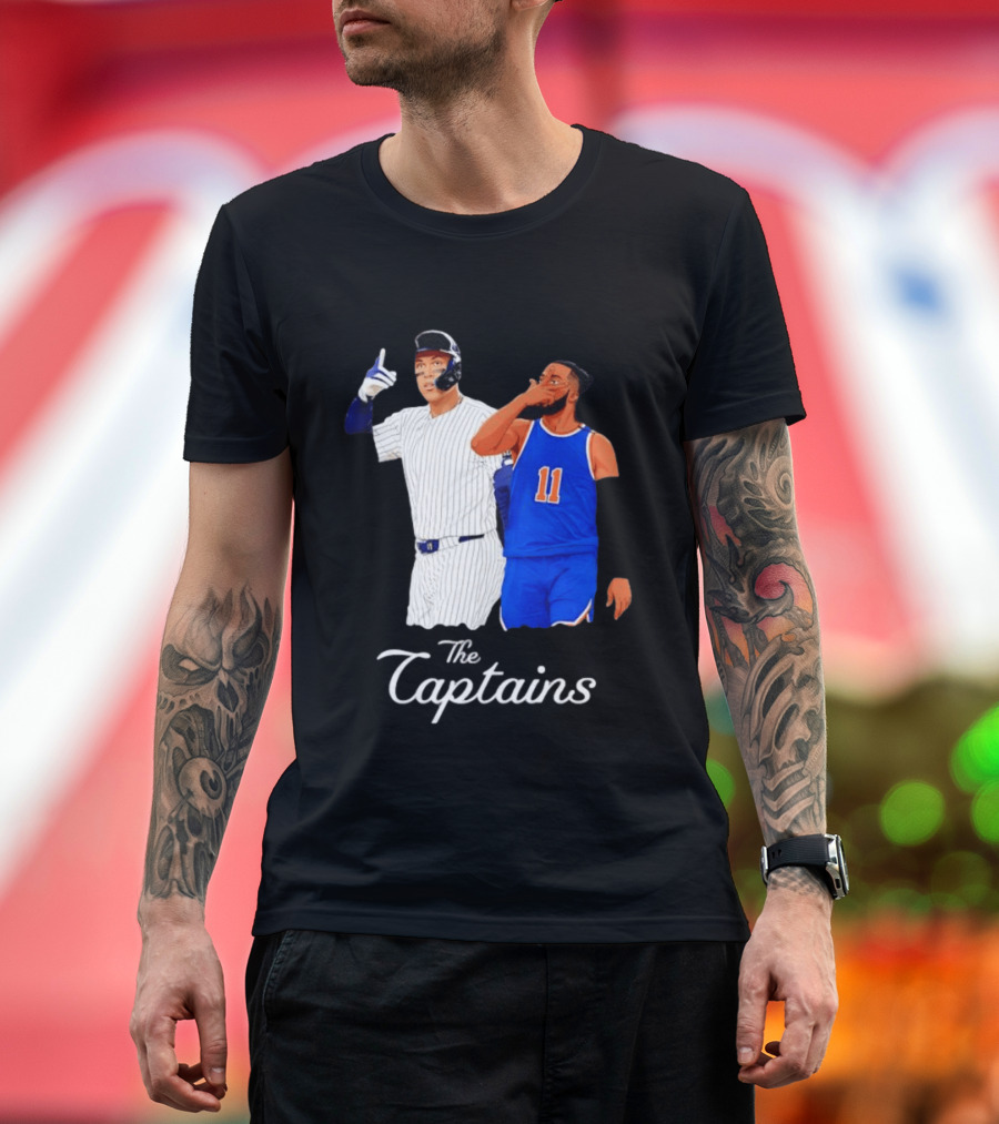 Aaron Judge New York Yankees Jalen Brunson New York Knicks The Captains T-Shirt
