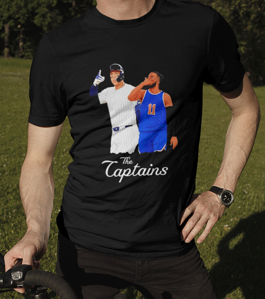 Aaron Judge New York Yankees Jalen Brunson New York Knicks The Captains T-Shirt