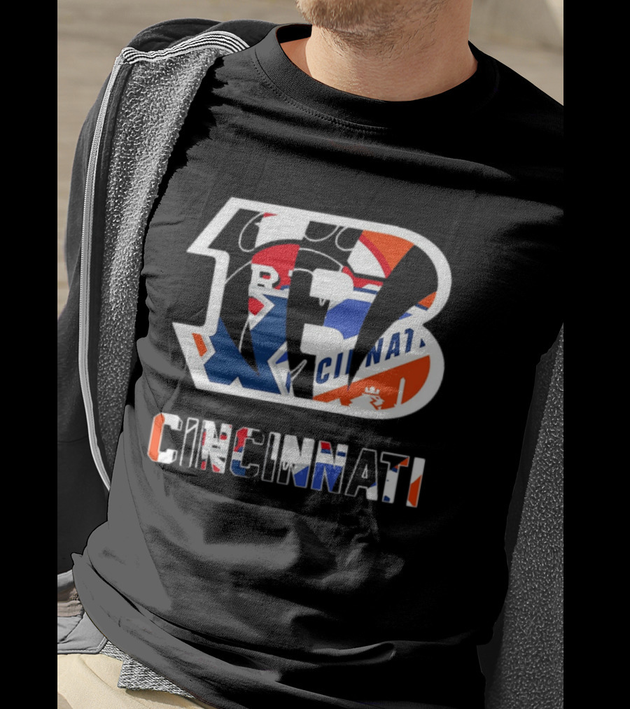 Cincinnati Bengals Reds Bearcats FC Musketeers Sports Logo Mashup T-Shirt