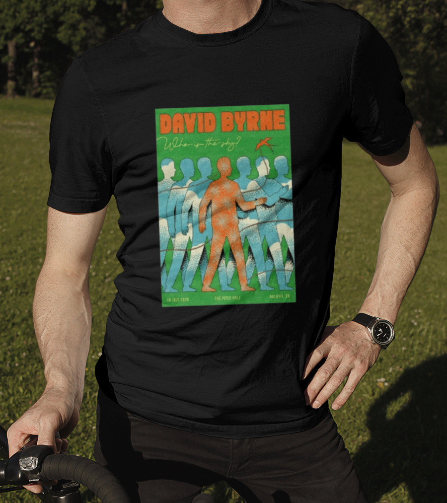 David Byrne Who Is The Sky Tour The Piece Hall Halifax UK July 18 2026 T-Shirt