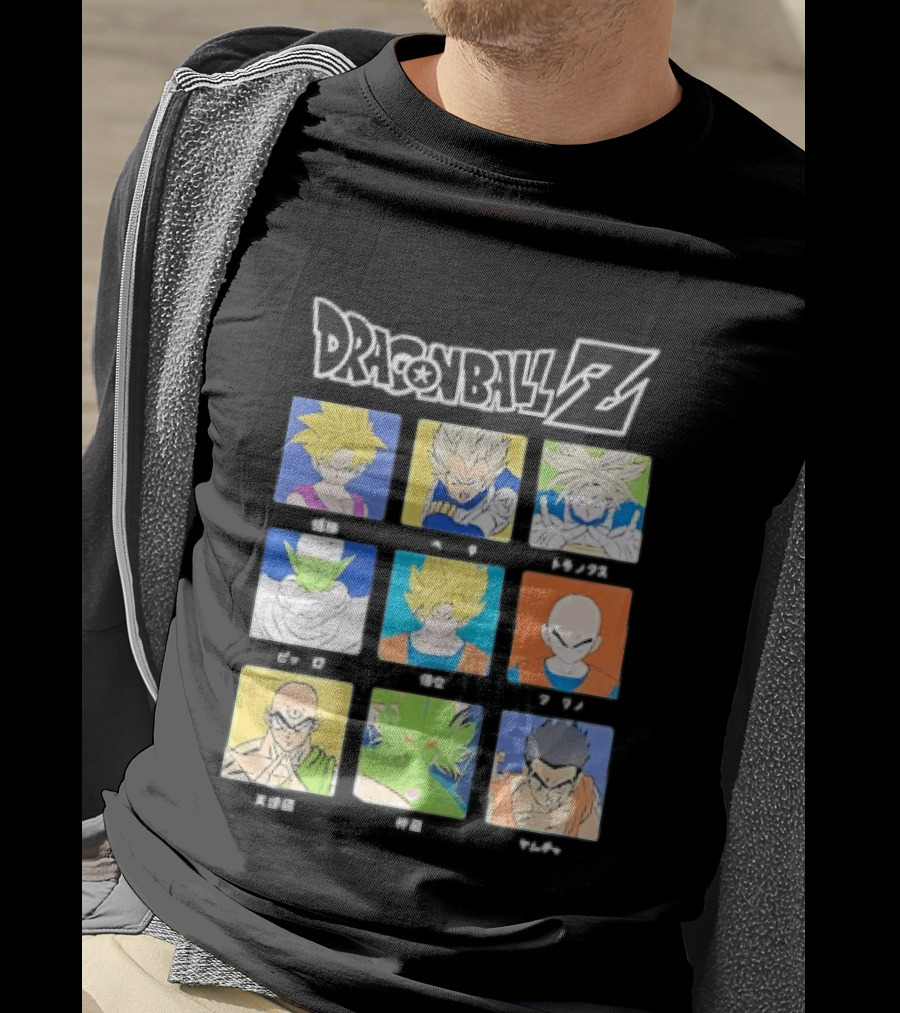 Dragon Ball Z Gohan Vegeta Trunks Piccolo Goku Krillin Tien Shenron Yamcha Anime Characters T-Shirt