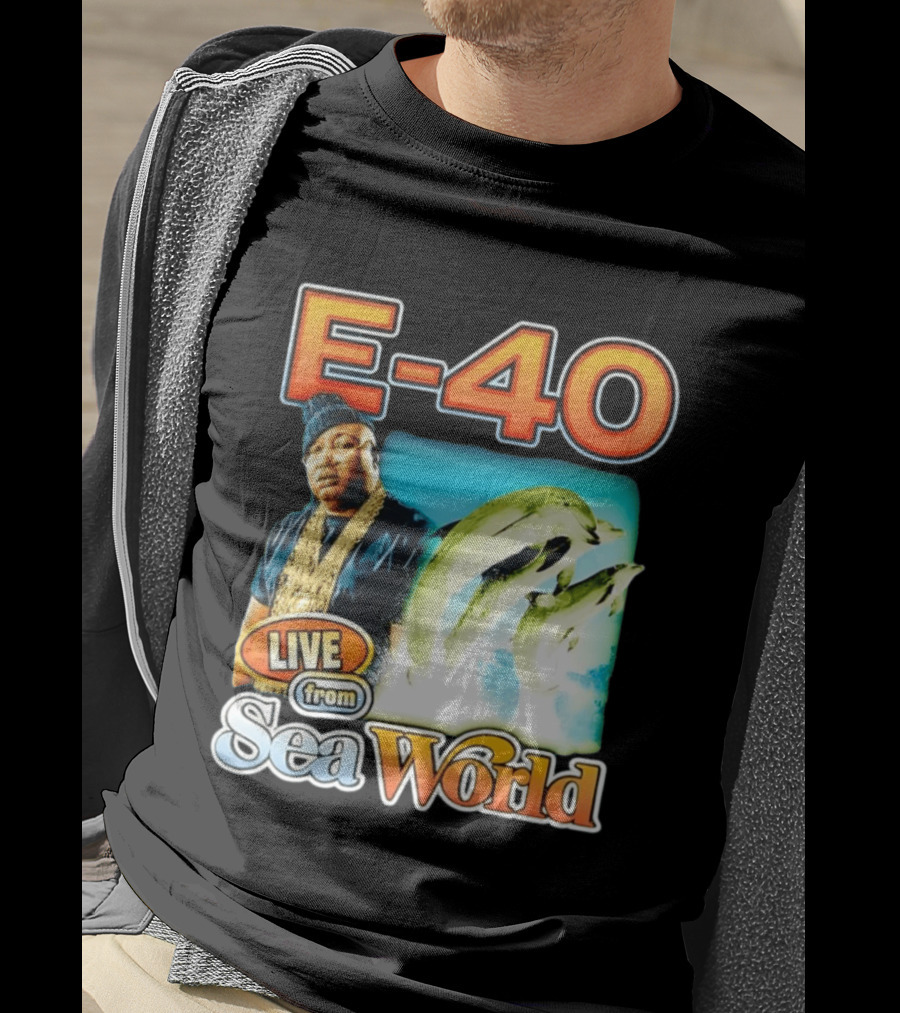 E 40 Live From Sea World With Dolphins T-Shirt