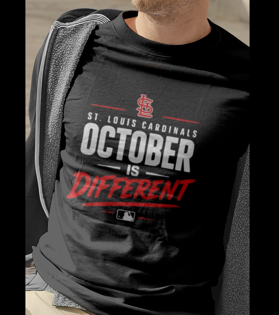 St. Louis Cardinals October Is Different MLB Postseason 2026 T-Shirt
