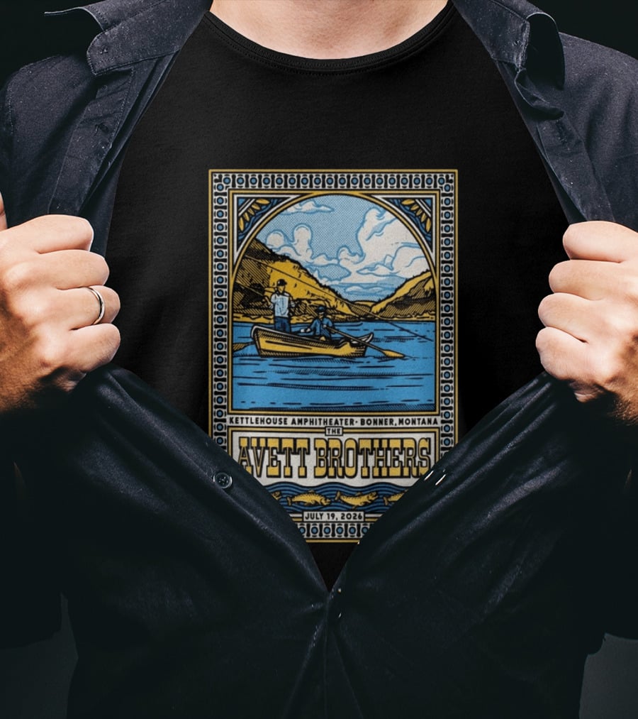 The Avett Brothers KettleHouse Amphitheater Bonner Montana July 19 2026 T-Shirt