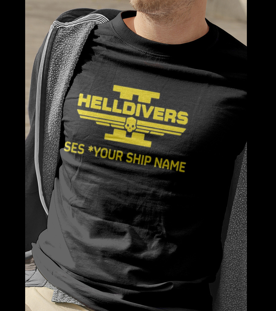 Helldivers II Customized SES Your Ship Name T-Shirt