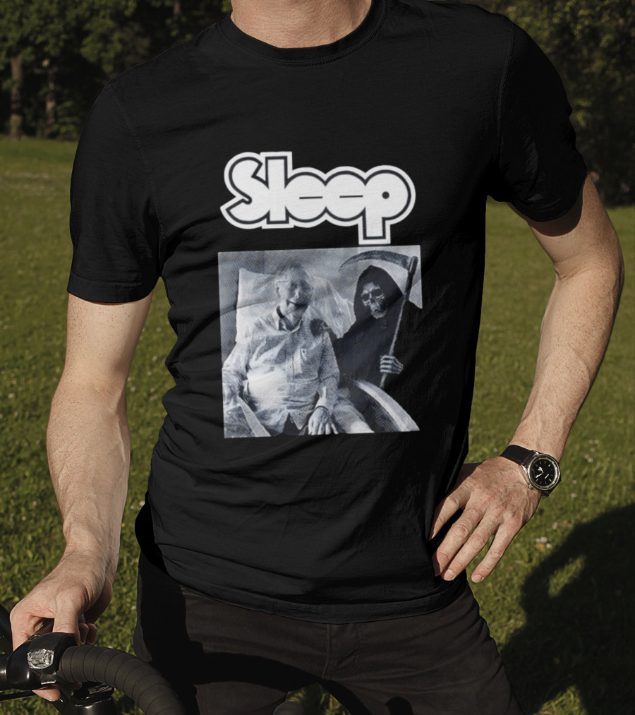 United Snakes Grim Reaper Holding Scythe Sleep Elderly Man In Hospital Room T-Shirt