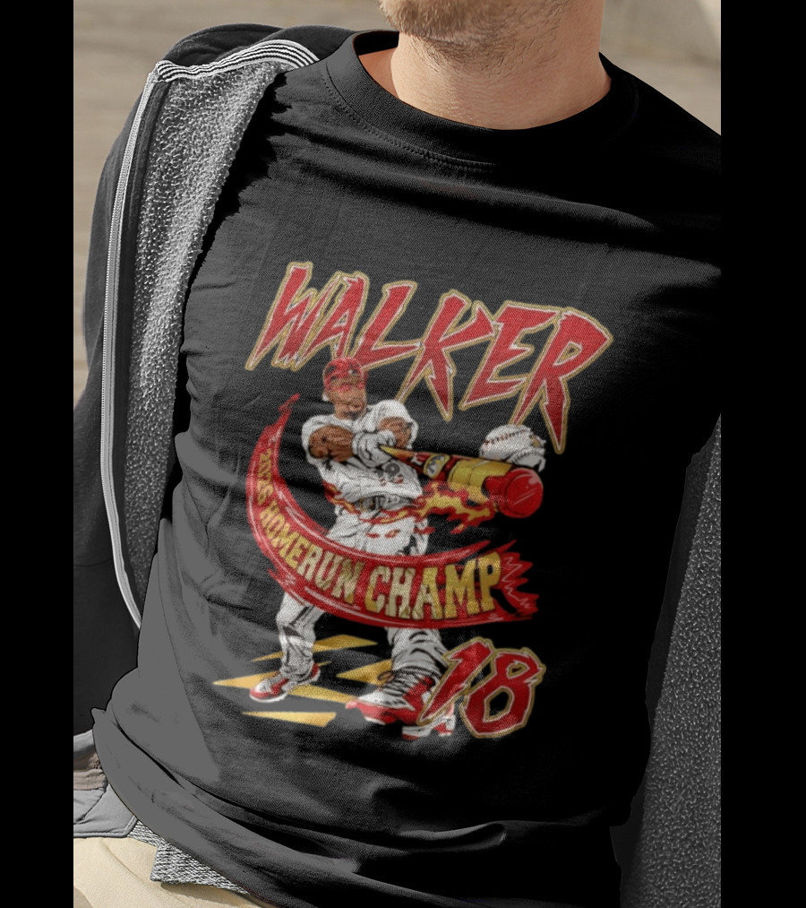 Walker 2026 Home Run Champ 18 MLB Baseball Player T-Shirt