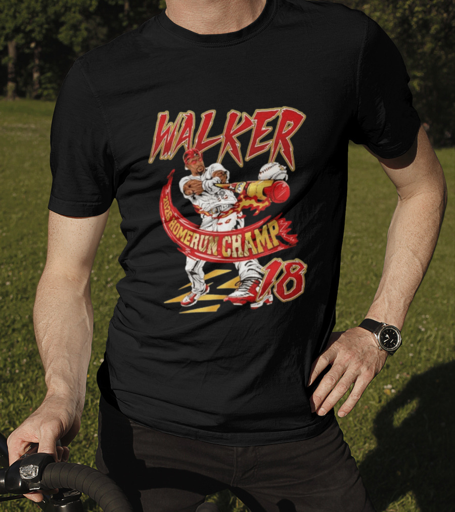 Walker 2026 Home Run Champ 18 MLB Baseball Player T-Shirt