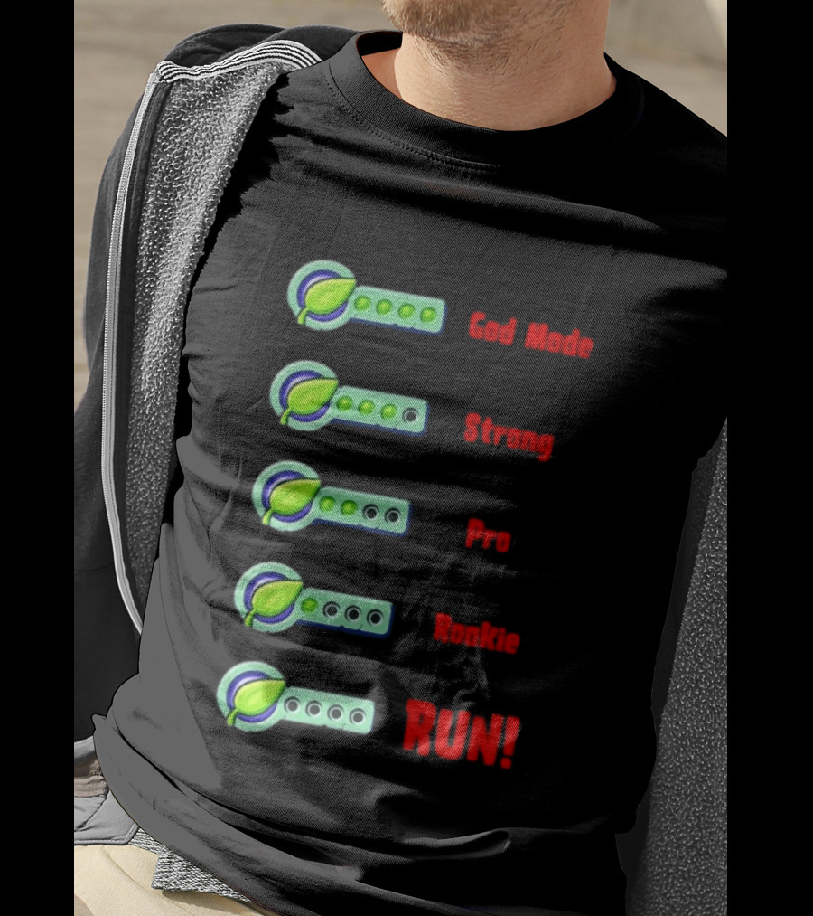 Plant Food Power Levels God Mode Strong Pro Rookie Run T-Shirt