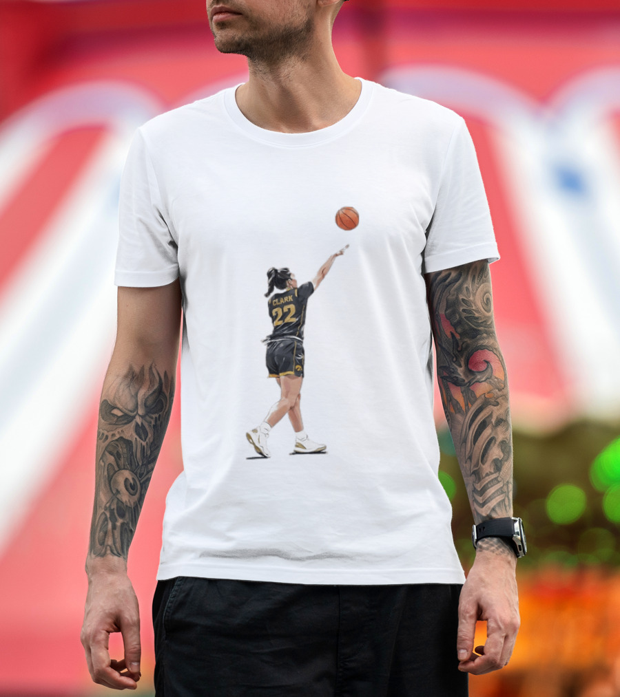 Caitlin Clark 22 Iowa Basketball WNBA Game Day Indiana Fever T-Shirt