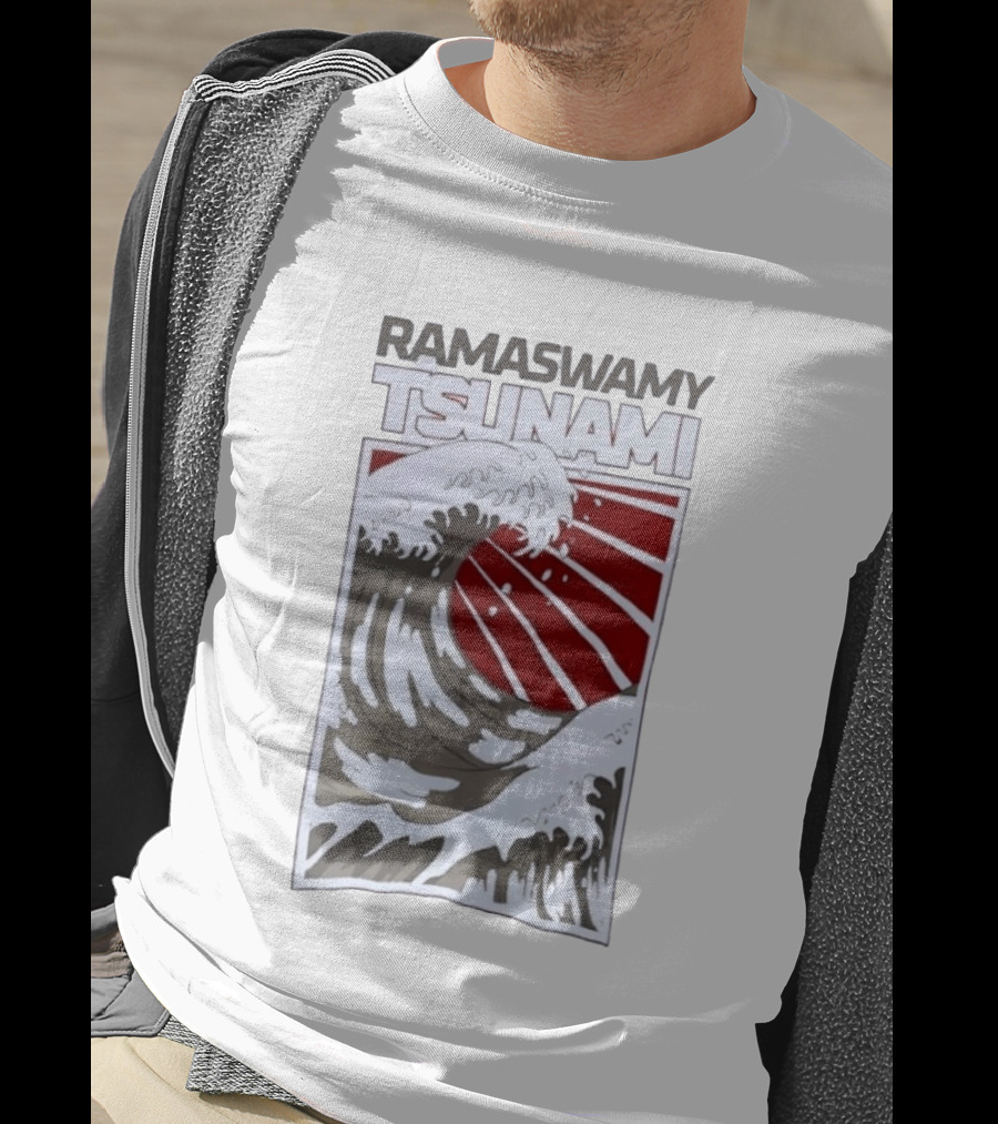 Ramaswamy Tsunami Japanese Wave T-Shirt